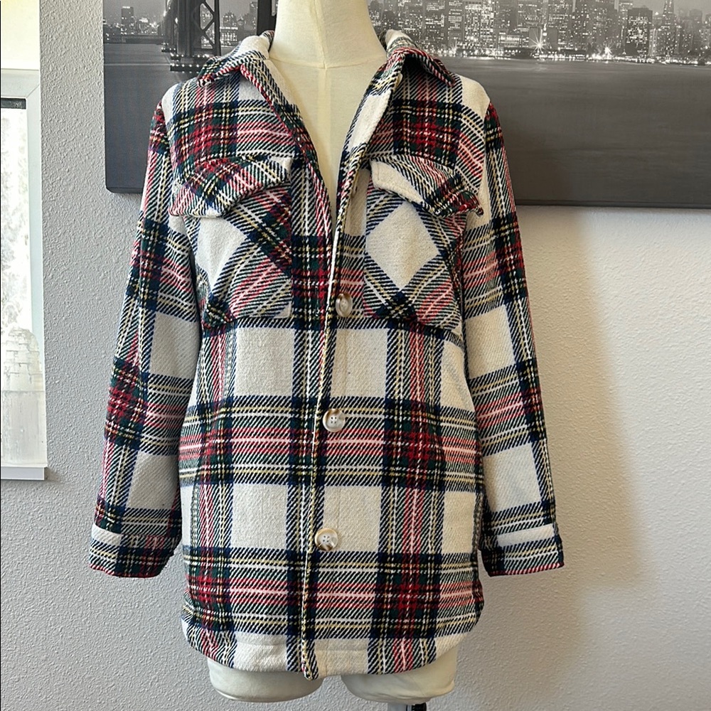 Plaid Women's Jacket - Multicolor